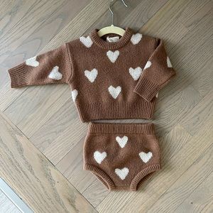 Rylee + Cru Knit Pullover & bloomers set
